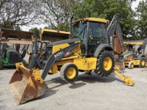 retro excavadora John Deere